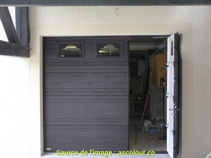 brico depot porte de garage avec portillon pas cher