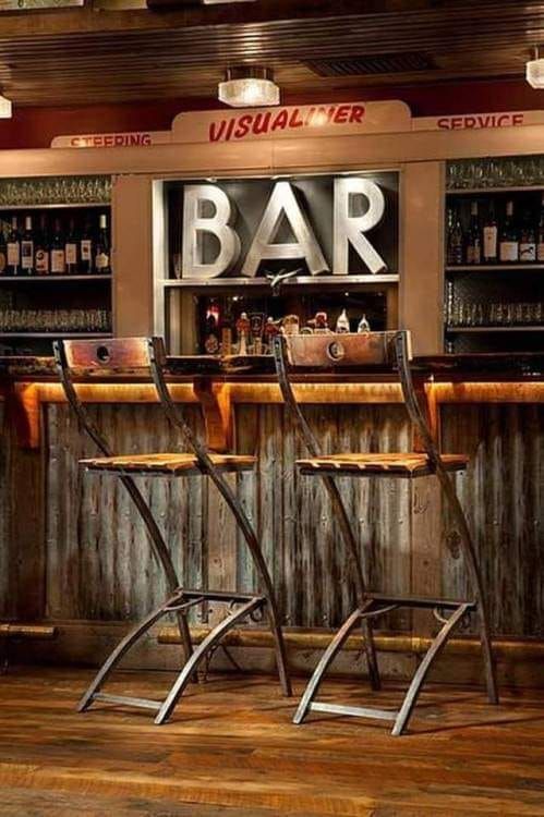 meuble bar vintage industriel