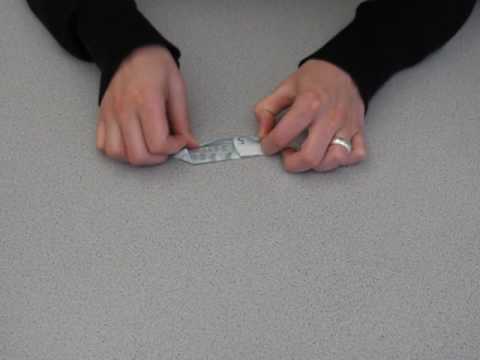 krawatte aus geld falten