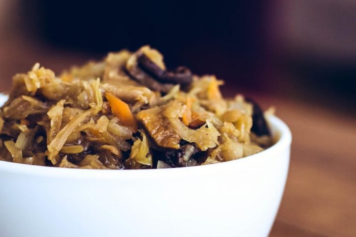 polnisches sauerkraut mit pilzen polnisches sauerkraut mit pilzen