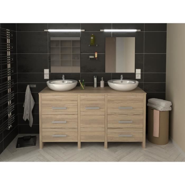 meuble salle de bain 150 cm double vasque