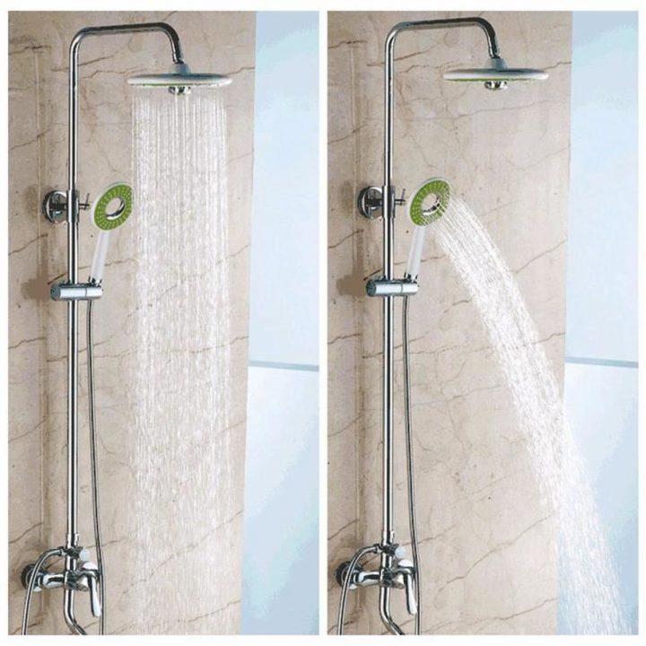 2 En 1 Kit Tête Pomme De Douchette + Douche Pommeau Carré Plafond Salle encequiconcerne Leroy Merlin Tete De Douche