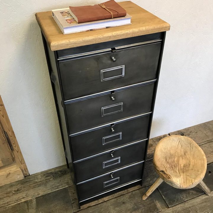 meuble rangement métal industriel