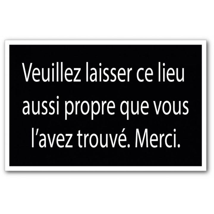 Affiche Merci De Laisser Cet Endroit Propre : Citation Wc Propre destiné Affiche Garder Les Toilettes Propres