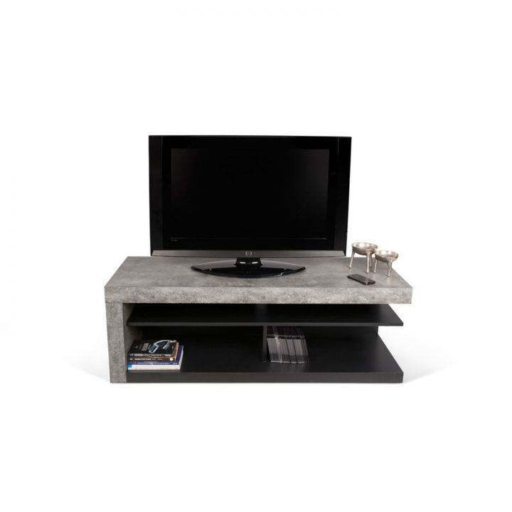 Alinéa – Hilo Meuble Tv Effet Béton – Pas Cher Achat / Vente Meuble Tv tout Meubles Tv Alinea
