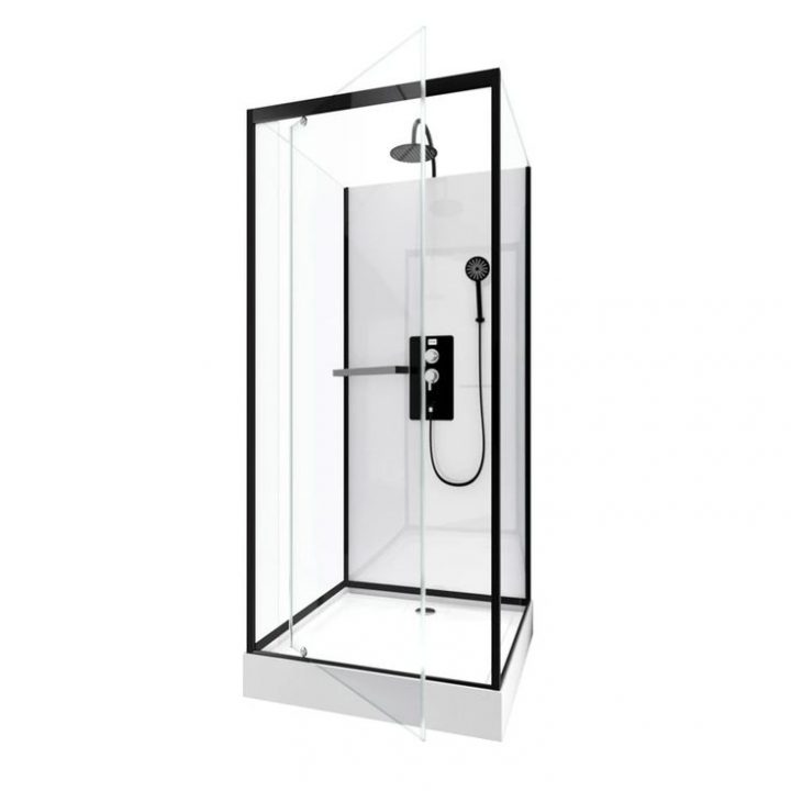 Cabine De Douche L.80 X L.80 Cm Blanc, Verre Transparente, City | Leroy à Leroy Merlin Tete De Douche Cabine De Douche L.80 X L.80 Cm Blanc, Verre Transparente, City | Leroy à Leroy Merlin Tete De Douche