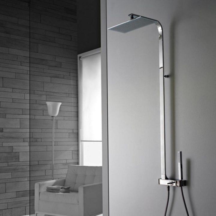 Colonne De Douche Externe Arche 0260 (Mitigeur, Inverseur, Tête De dedans Modulacolor Mitigeur De Douche