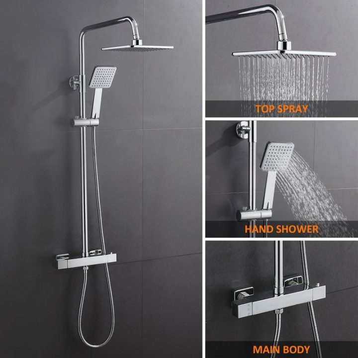 Colonne De Douche Inox Avec Mitigeur Thermostatique Ensemble De Douche avec Modulacolor Mitigeur De Douche