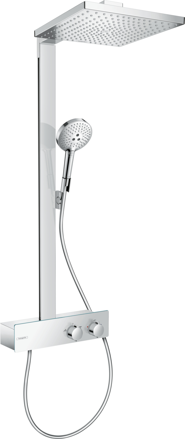 Colonne De Douche Showerpipe Hansgrohe Raindance E 300 1 Jet Ecosmart encequiconcerne Modulacolor Mitigeur De Douche