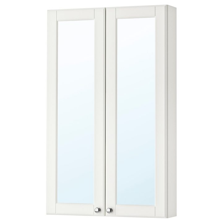 Godmorgon Armoire À Pharmacie 2 Portes Miroir, Kasjön Blanc, 60X14X96Cm encequiconcerne Meuble Pharmacie Ikea