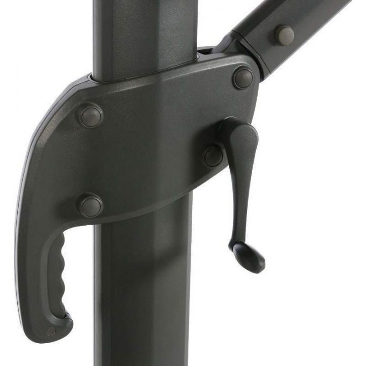 Hespéride – Parasol Rectangle Déporté Eléa Anthracite – Pas Cher Achat tout Toile Desperide 360