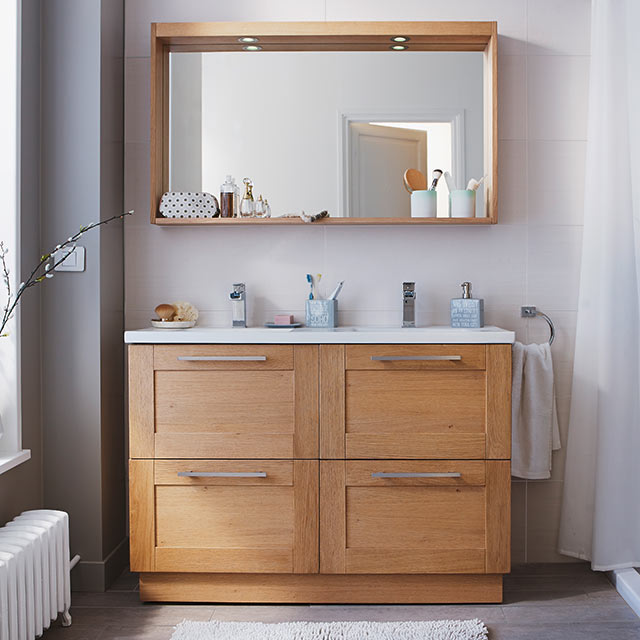 meuble salle de bain scandinave castorama