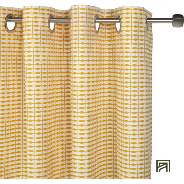 Image De Gris: Rideau Blanc Et Gris Alinea avec Idees Voilage Blanc Et Rideau Jaune