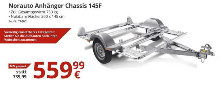 Norauto Anhänger Chassis 145F Angebot Bei Atu tout Norauto Chassis