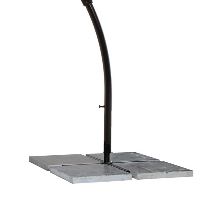 Parasol Déporté Rond Diamètre 3,5M – Coloris Taupe | Maison Et Styles pour Rideaux 3.5M