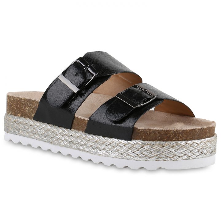 pantoletten damen mit plateau