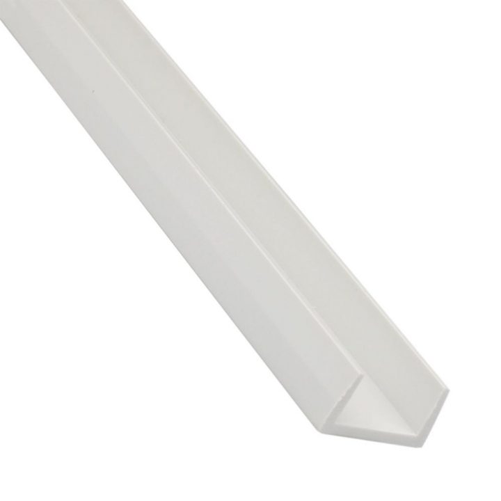 Profil U Pvc, 10 X 10 X 1 Mm, L = 2.6 M, Alb dedans Pvc 100 Leroy Merlin