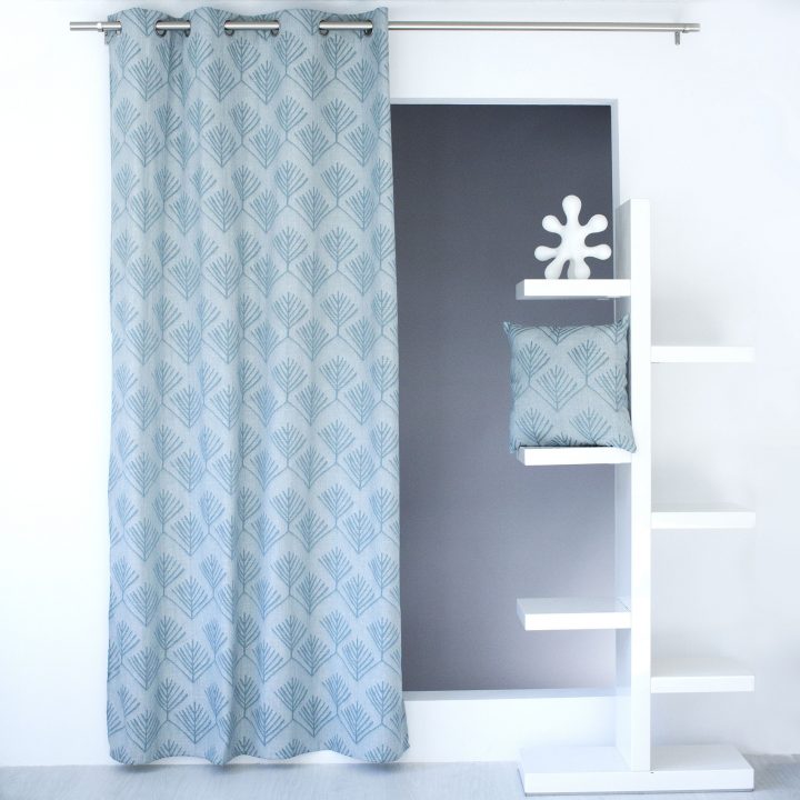 Rideau Tamisant (140 X 240 Cm) Palora Vert – Rideau / Voilage / Store tout Rideau Thermique Vert Deau