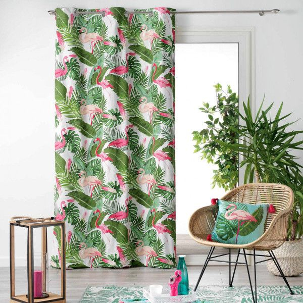 Rideau Tamisant (140 X 240 Cm) Zootica Vert – Rideau / Voilage / Store intérieur Rideau Thermique Vert Deau