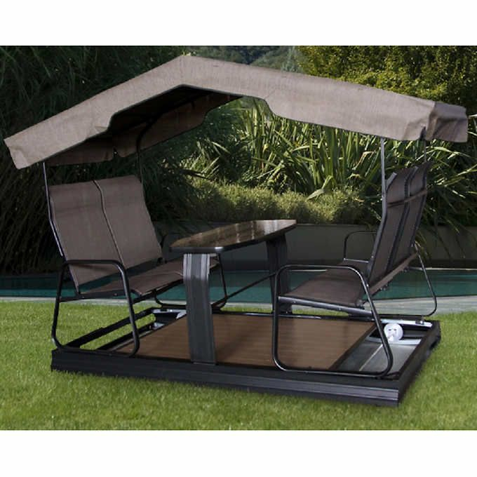 Sojag Bridge 4-Seater Glider | Outdoor Furniture Sets, Seater, Gliders encequiconcerne Canac Balancoire 4 Place