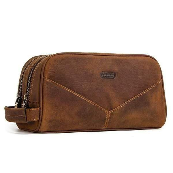 Trousse De Toilette Homme Cuir Luxe | Tdt Shop pour Trousse De Toilette Encuire