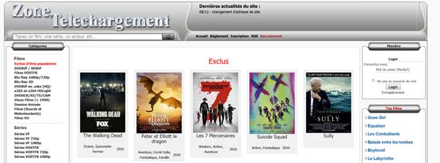 Zone Téléchargement Fait Son Grand Retour Sur Le Net – Ginjfo intérieur Le Grand Jour Telechargement