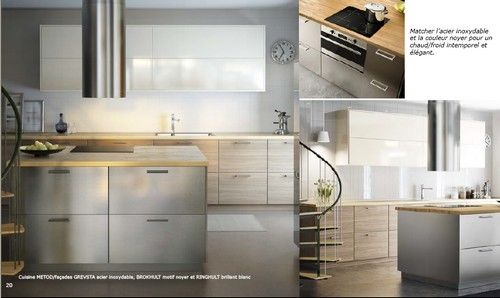 meuble cuisine inox ikea