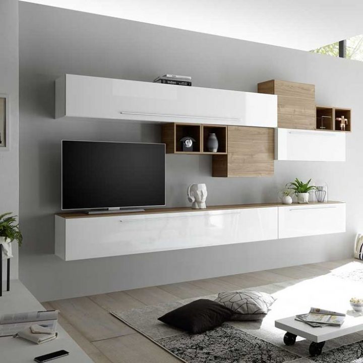 composition mural meuble tv