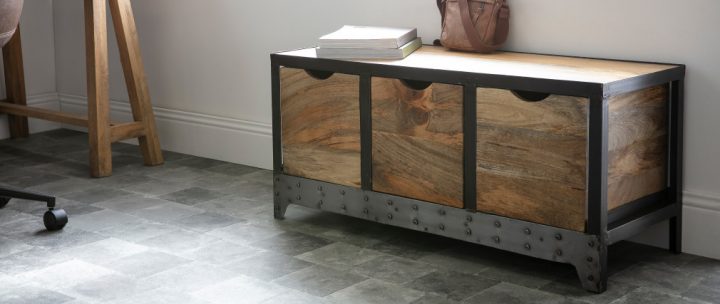 meuble industriel bois et metal