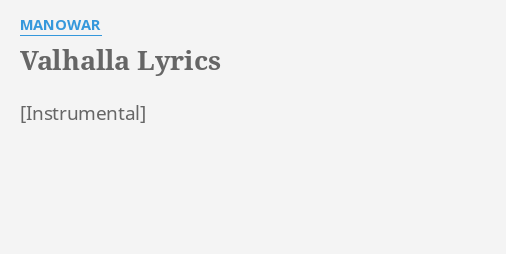 trip to valhalla lyrics trip to valhalla lyrics