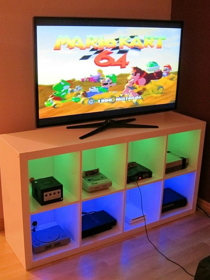 meuble pour console de jeux