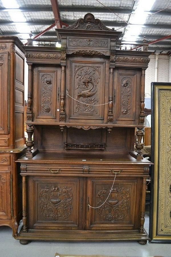 meuble henri 2 avec vitraux