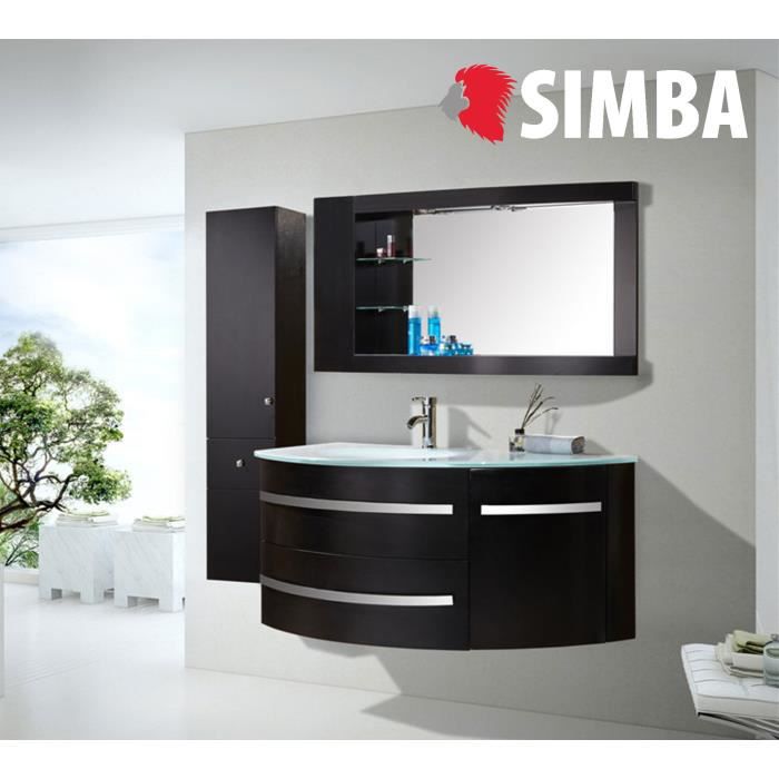 meuble salle de bain noir 120 cm