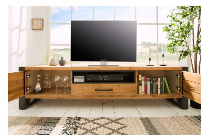 meuble tv en chêne