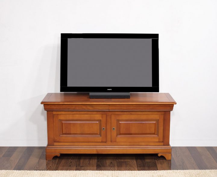 meuble tv en merisier massif