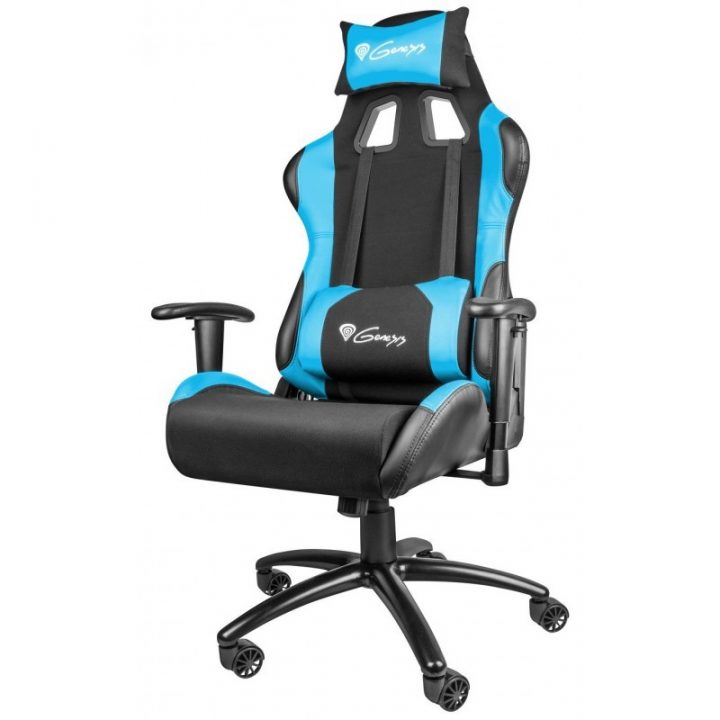 Chaise Gaming Genesis Nitro 550 / Noir & Bleu intérieur Chaise Gamer Tunisie