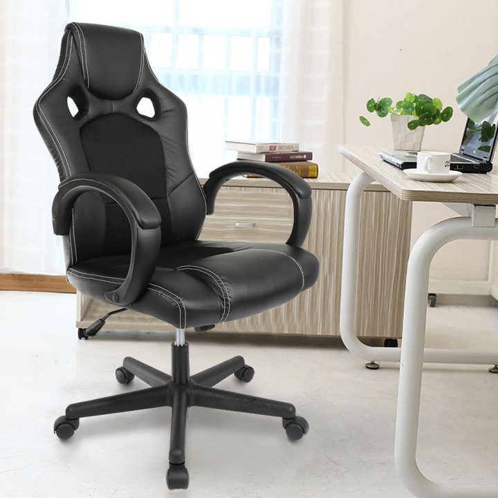 Fauteuil Gamer Design Baquet – Similicuir Noir – 51*58 *（114-120）Cm pour Chaise Gamer Tunisie