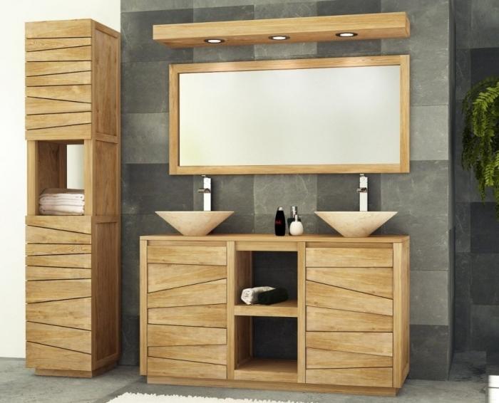 meuble salle de bain 140 cm sur pied