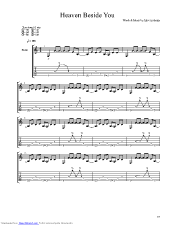 heaven beside you tab heaven beside you tab