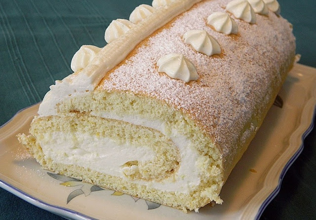 zitronen biskuitrolle ohne gelatine