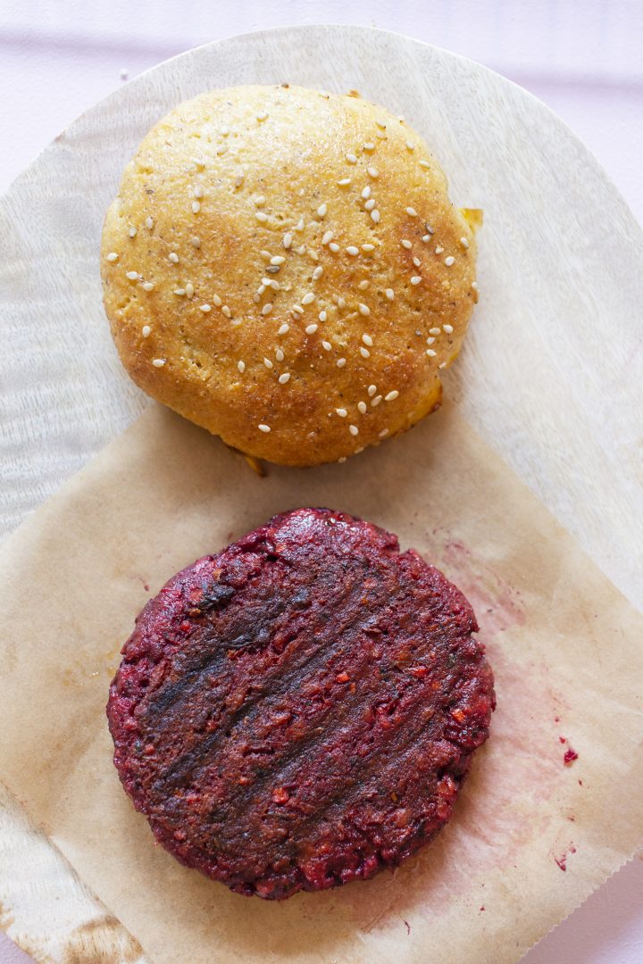 vegetarische burger patties haferflocken
