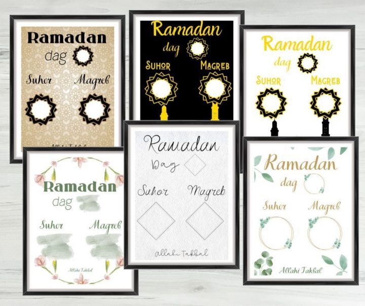 ramadan kalender mit schokolade