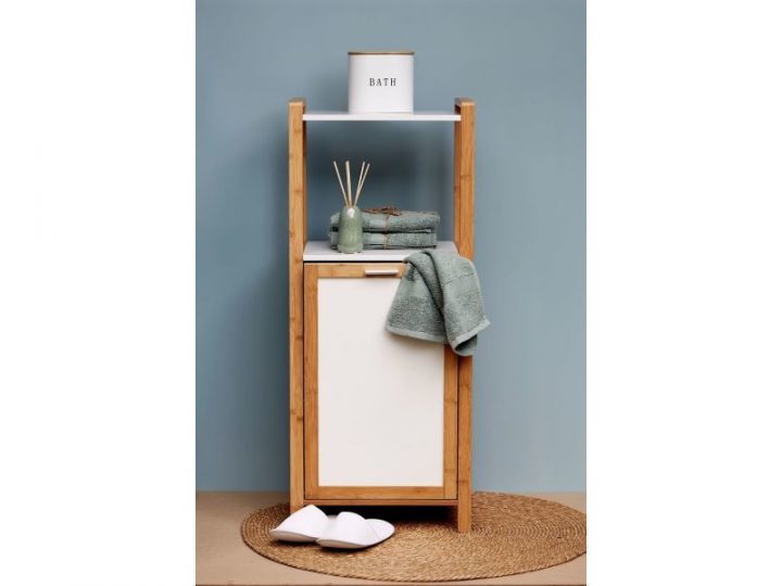 meuble salle de bain panier a linge