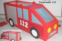 bastelvorlage feuerwehrauto bastelvorlage feuerwehrauto