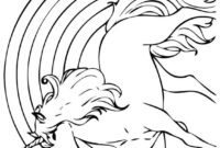 ausmalbild einhorn regenbogen ausmalbild einhorn regenbogen