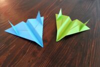 origami papierflieger falten