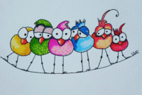 vögel einfach malen vögel einfach malen