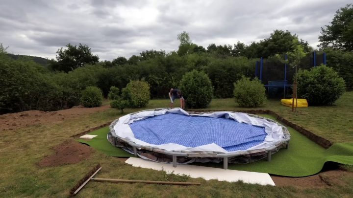 bestway pool aufbauen video