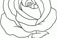 ausmalbild rose