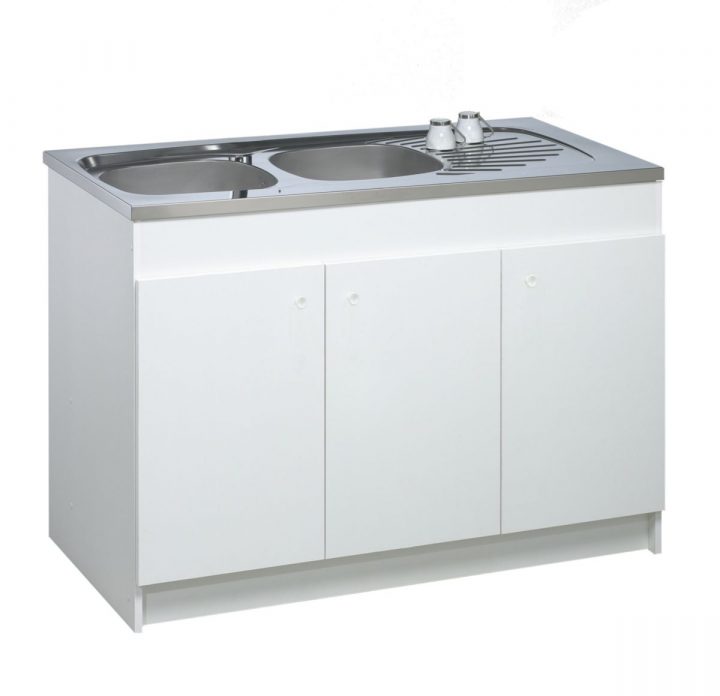 meuble sous-évier 120 cm portes coulissantes meuble sous-évier 120 cm portes coulissantes